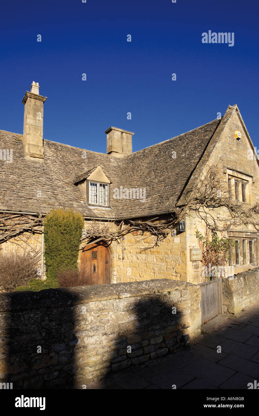 Il villaggio di Broadway High Street Cotswolds Worcestershire Midlands England Foto Stock