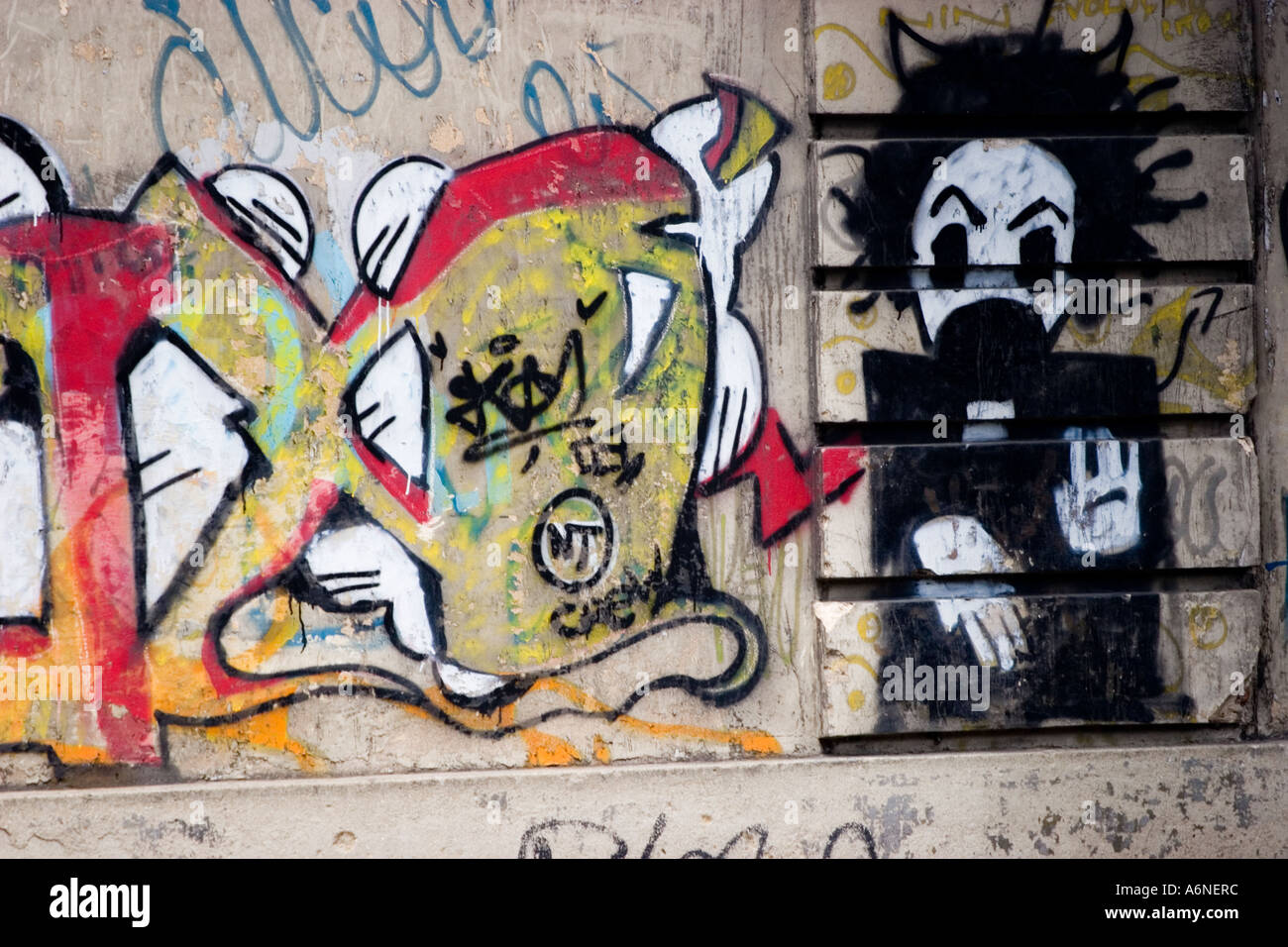 Graffiti di Rio O Foto Stock