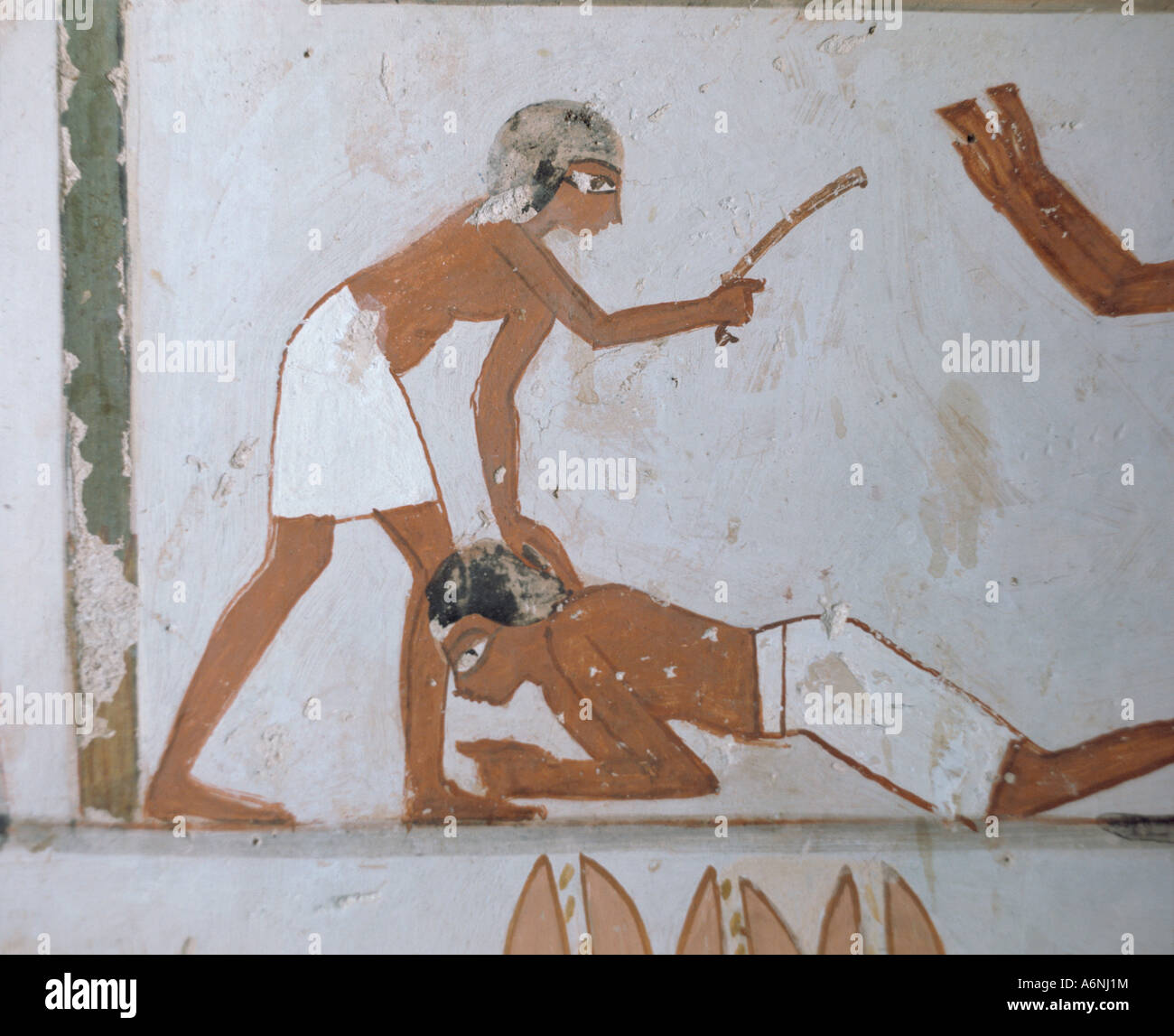 Pitture Murali tomba di Menna Tebe UNESCO World Heritage Site Egitto Nord Africa Africa Foto Stock