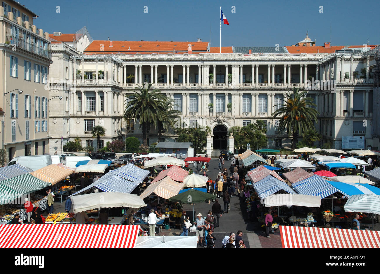 Mercato di Nizza, Francia Foto Stock