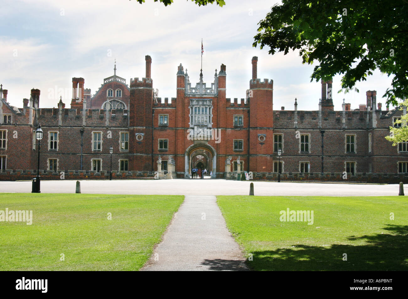 Hampton Court, Londra in estate Foto Stock