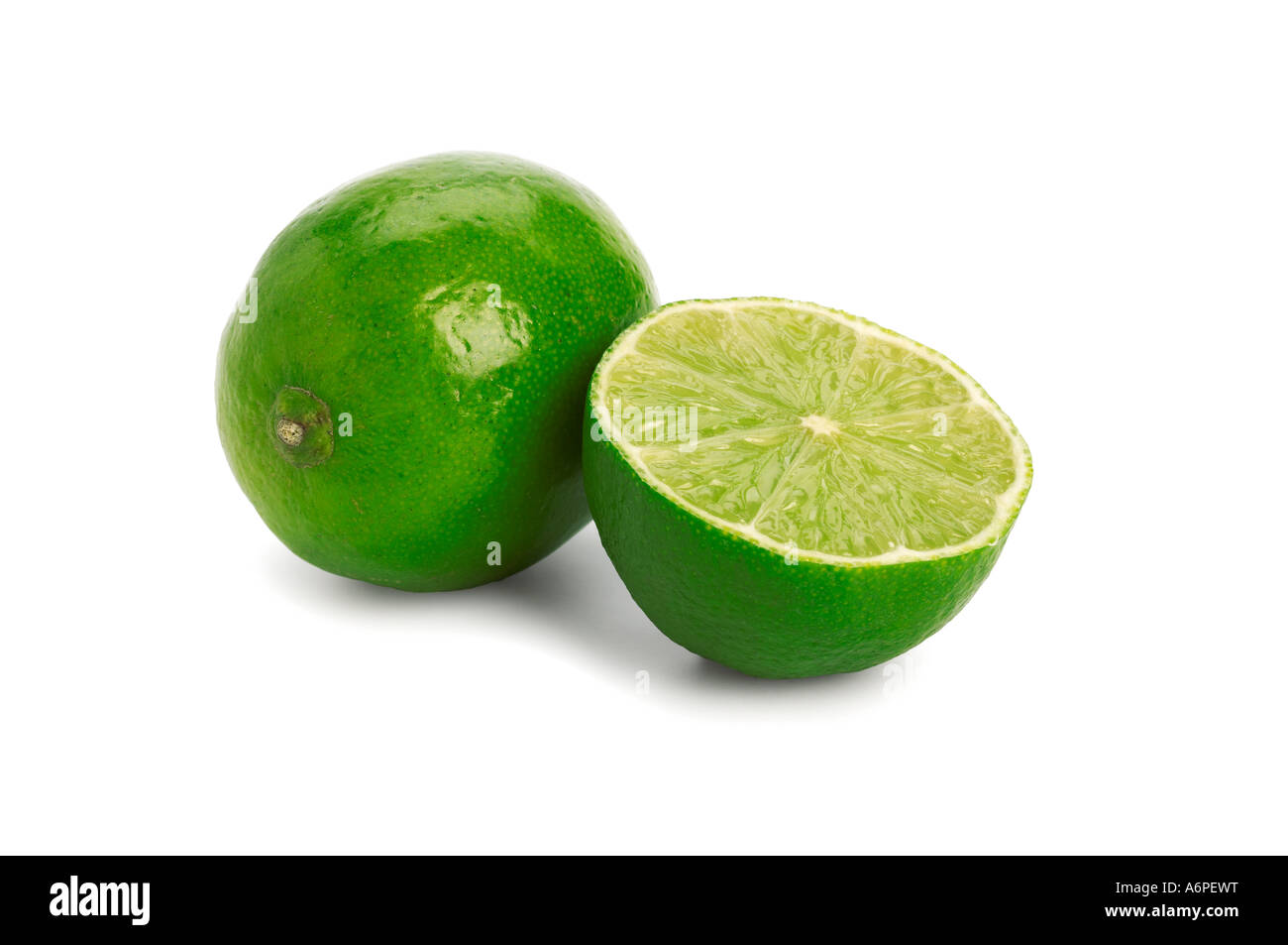 Limes uno dimezzato Foto Stock