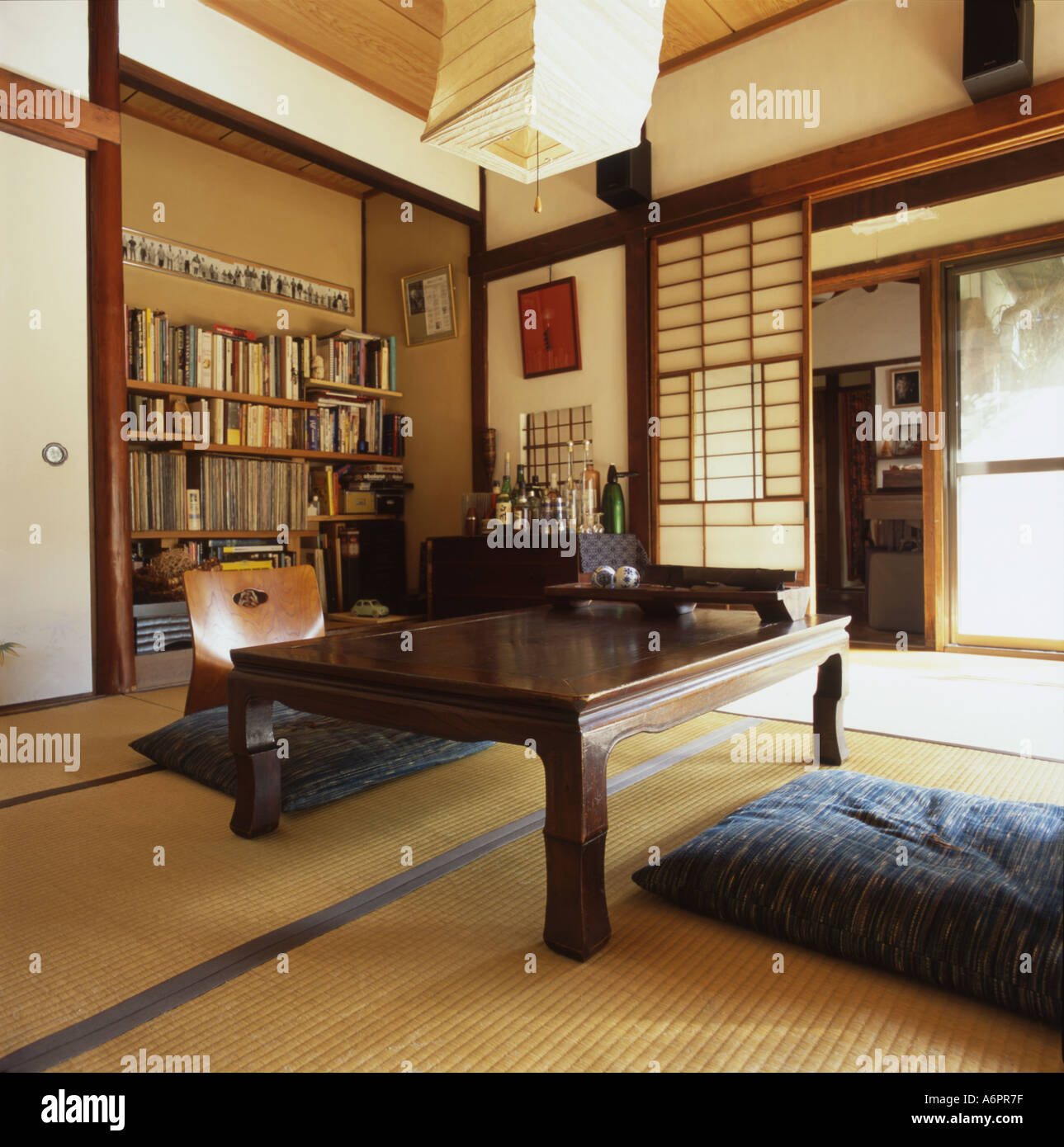 Interno tipico di una casa giapponese Foto Stock