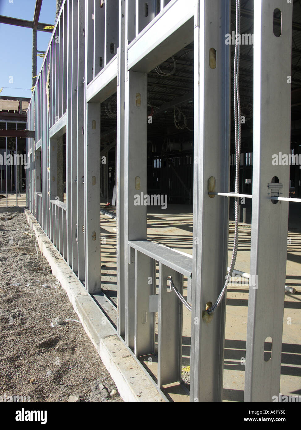 Costruzione in metallo telaio Foto Stock