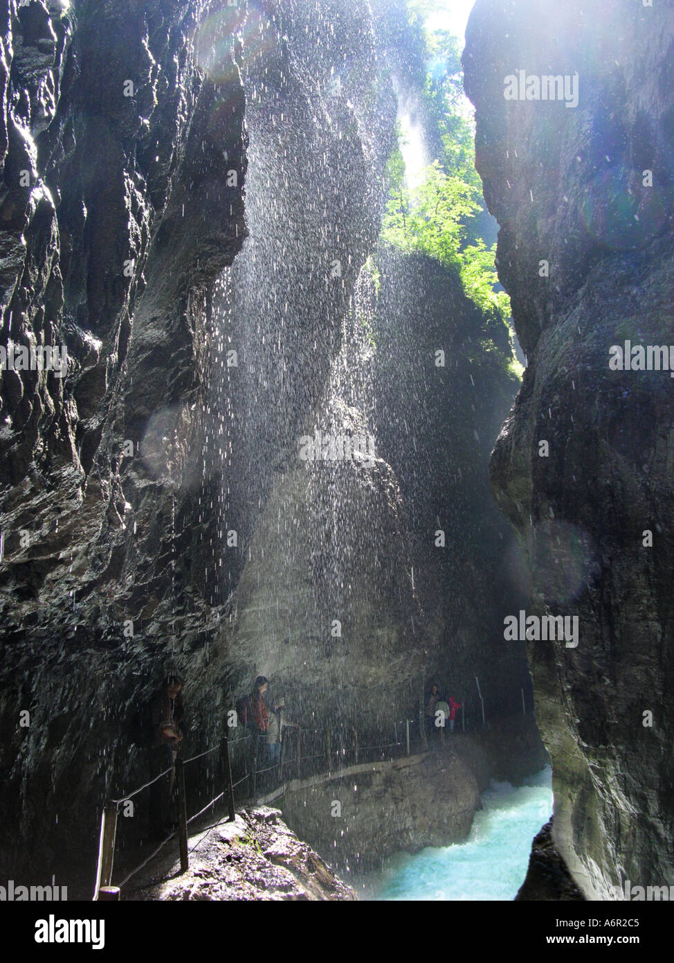 La PARTNACHKLAMM Garmisch Partenkirchen Garmischpartenkirchen partnach klamm Foto Stock