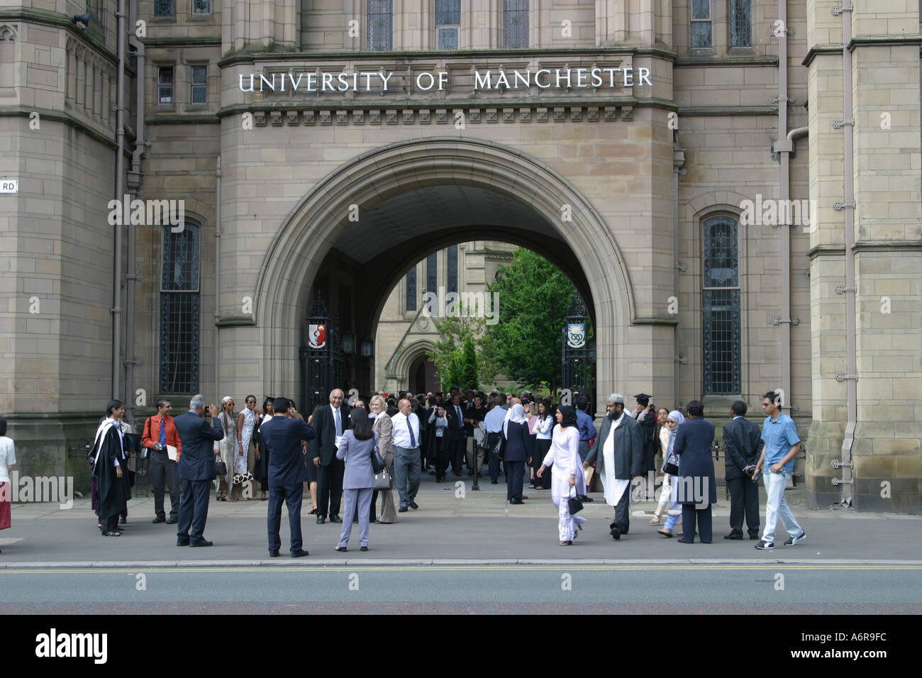 Graduazione Università di Manchester Manchester REGNO UNITO Foto Stock