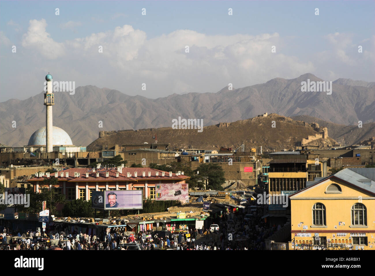 AFGHANISTAN Kabul dal centro città e dalle pareti di Bala Hissar Foto Stock