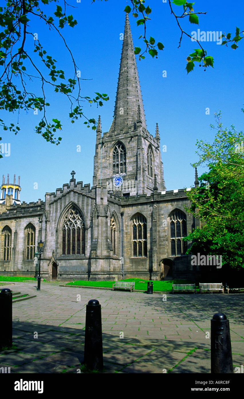 Cattedrale Sheffield South Yorkshire Inghilterra Foto Stock