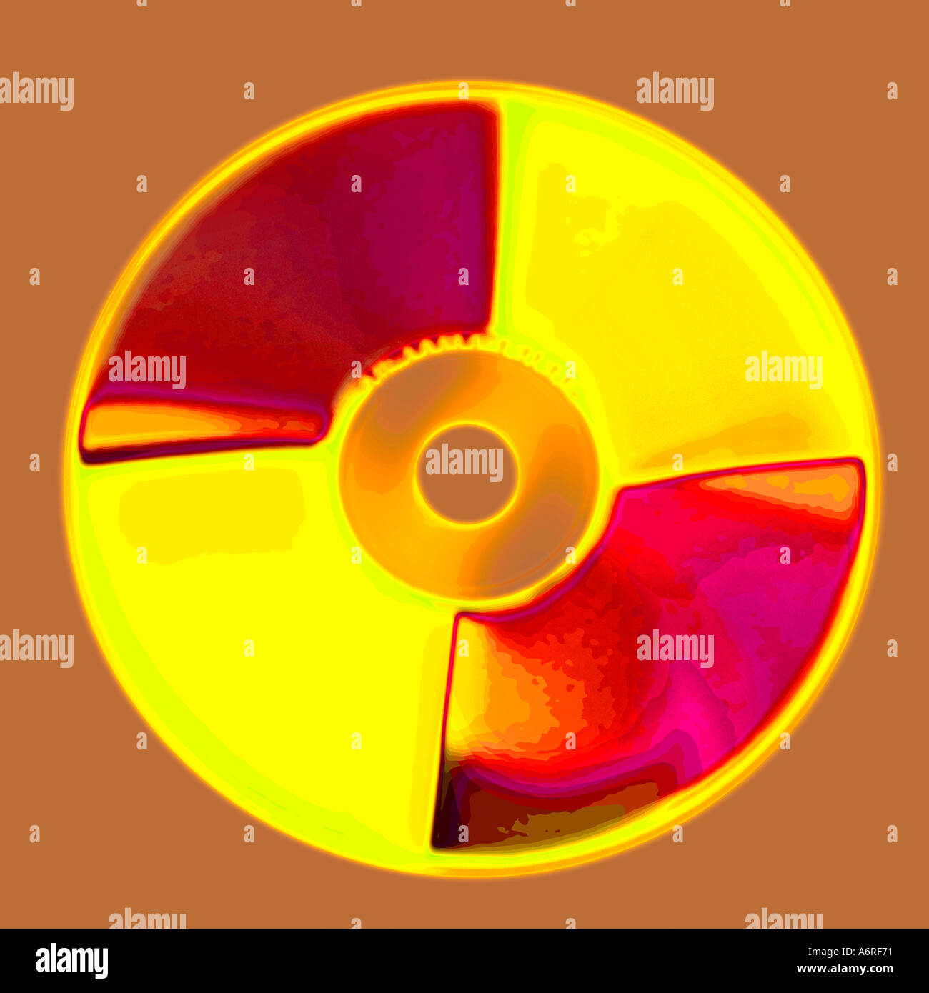 CD dati DVD pop art Foto Stock