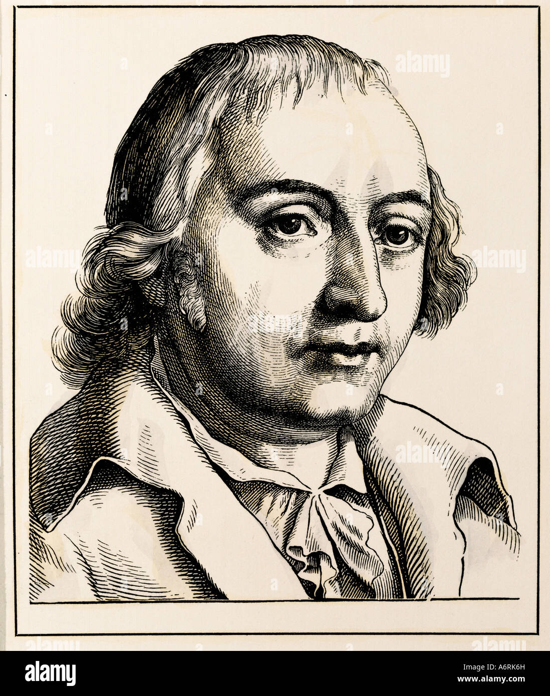 Herder, Johann Gottfried, 25.8.1744 - 18.12.1803, autore tedesco / scrittore e filosofo, ritratto, incisione da Hugo Bürkner, 1 Foto Stock