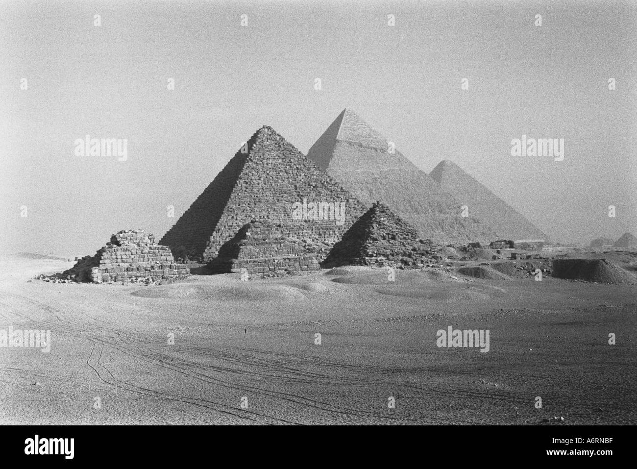 Il Cairo Egitto Le piramidi di Giza Foto Stock