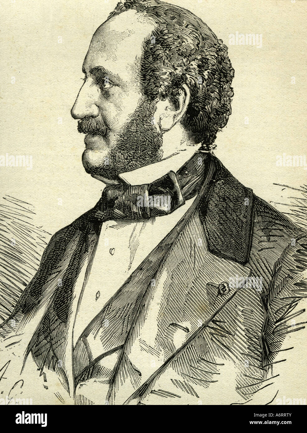 Gramont, Antoine Alfred Agenor Duca di 14,8 1819 - 18.1.1880, politico francese il ministro degli Affari Esteri 15.5.1870 - 10.8.1. Foto Stock