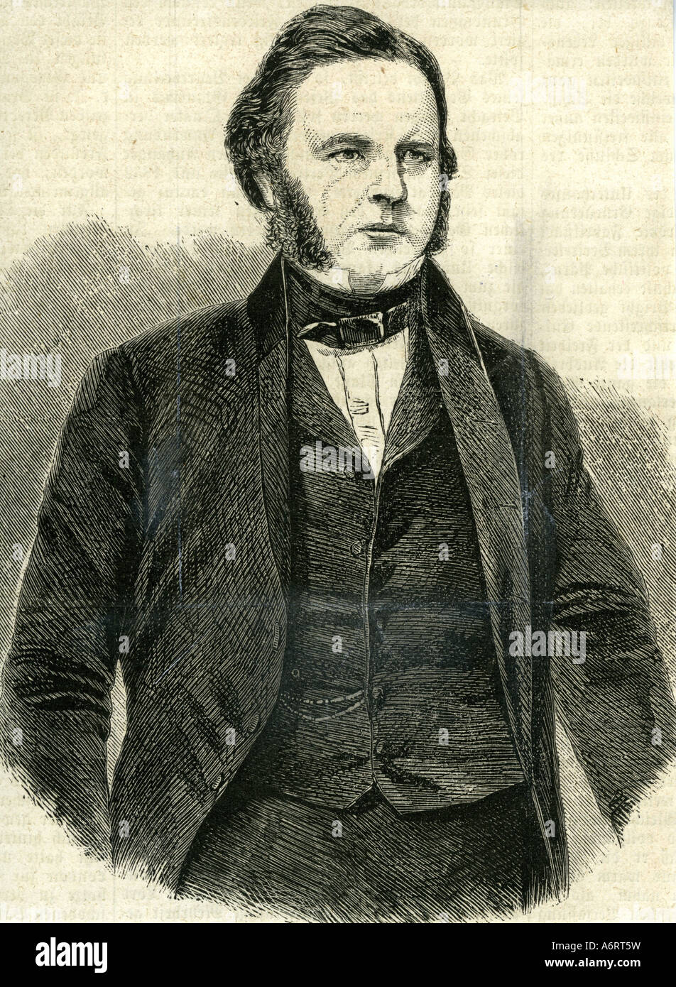 Luminose, Giovanni, 16.11.1811 - 27.3.1889, uomo politico britannico, presidente del consiglio di amministrazione di commercio, 9.12.1868 - 14.1.1871, mezza lunghezza, e Foto Stock