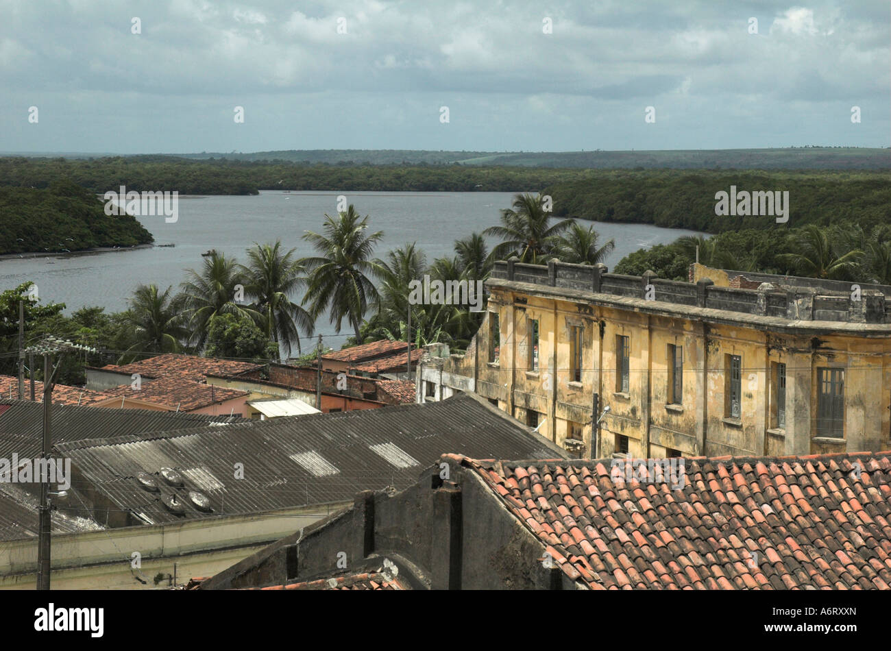 Depositi nella vecchia città di Joao Pessoa Paraiba Brasile America del Sud Foto Stock