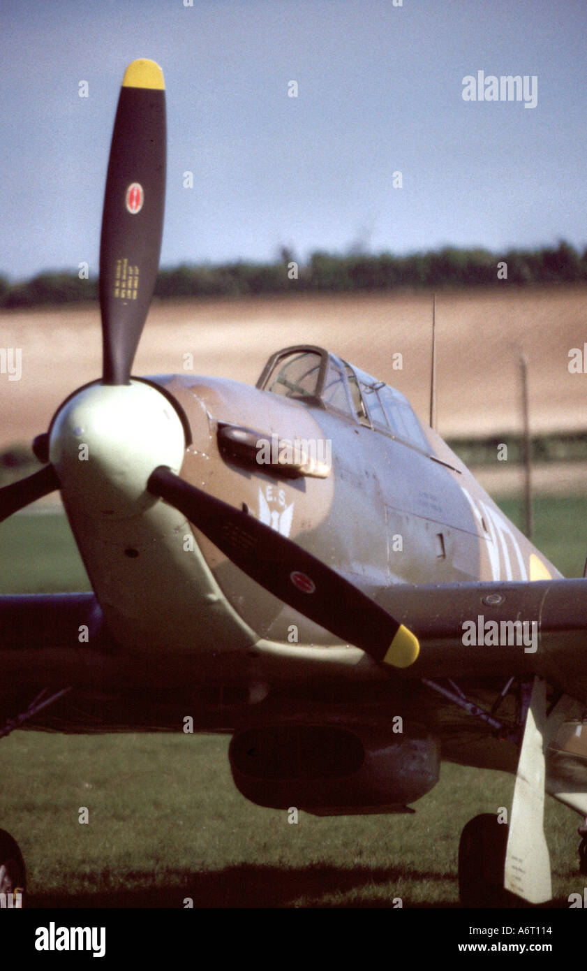 Hawker Hurricane a Duxford Imperial War Museum Regno Unito Foto Stock