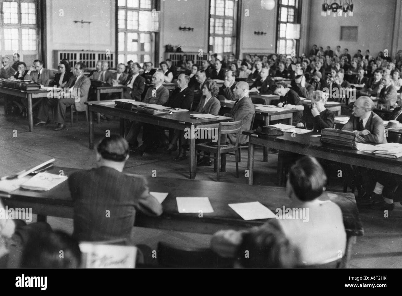 Eventi, post guerra era, commercio, politica, parlamento cittadino di Berlino, secondo incontro, caffetteria universitaria, 8.9.1948, Foto Stock
