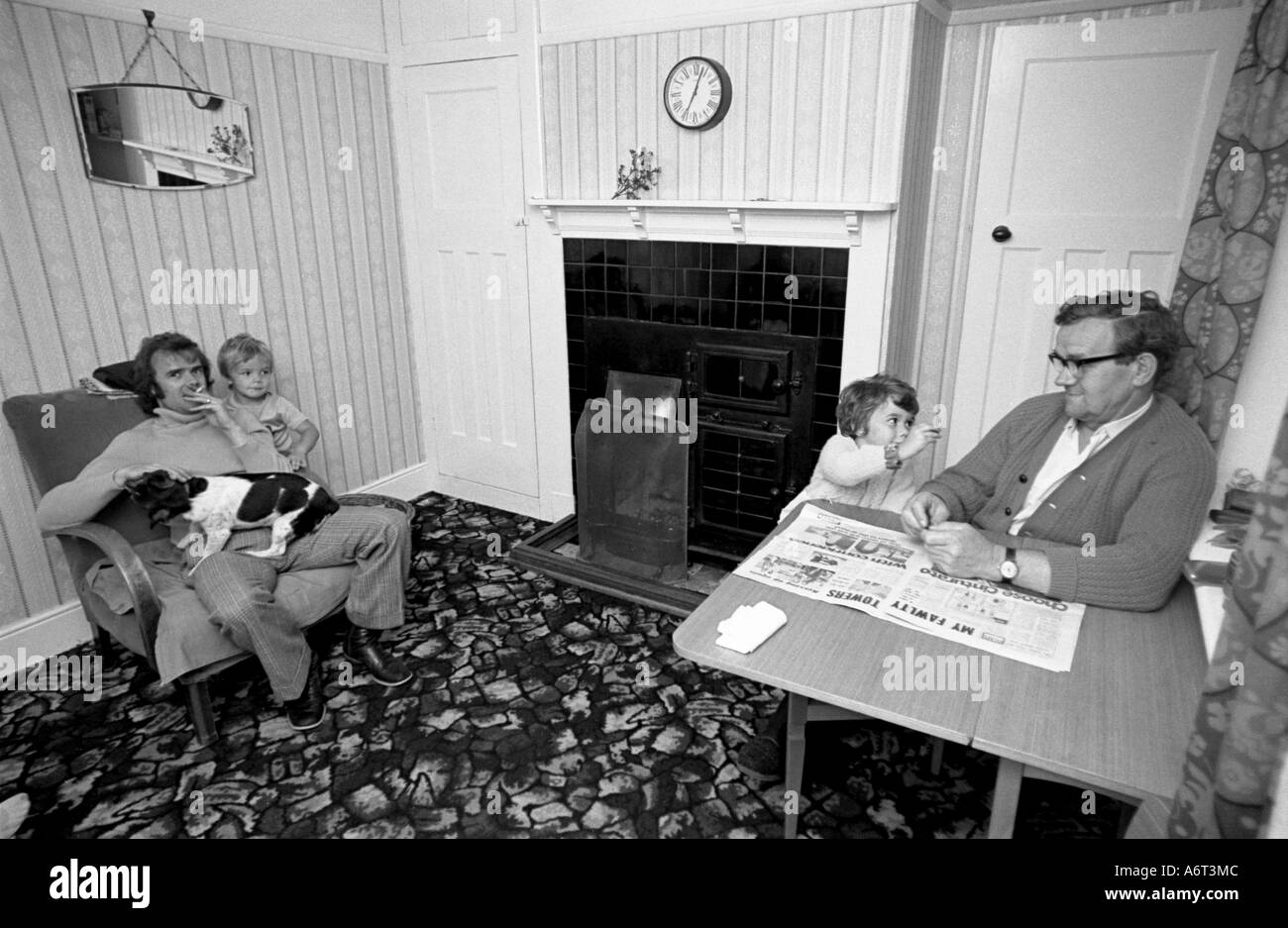 Classe operaia della famiglia 1960 Foto Stock