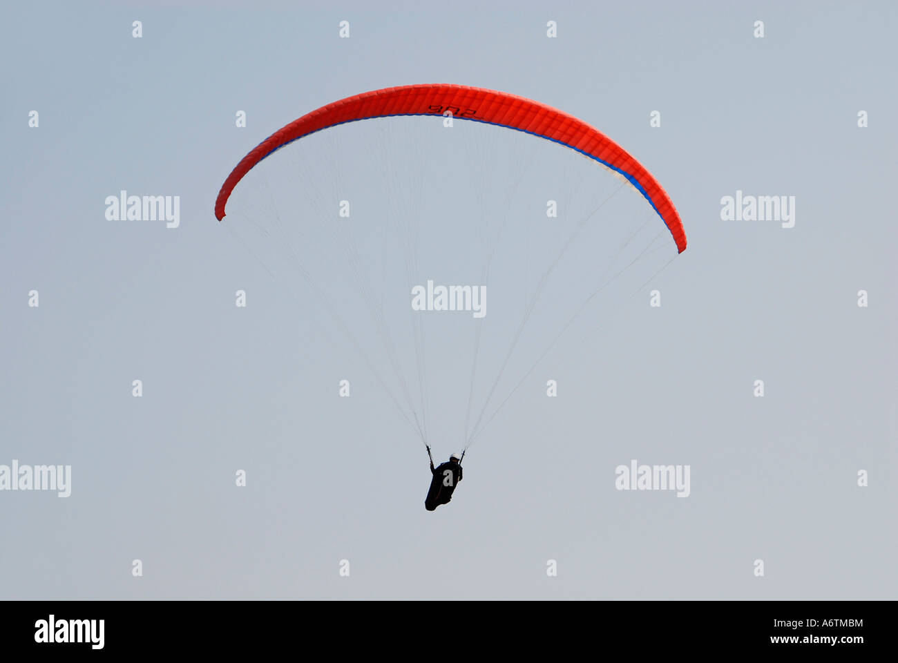 Parapendio nel cielo Foto Stock