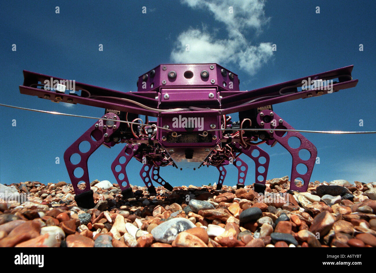 L'evoluta Octopod, un robot creato dagli scienziati del Sussex University su una selezione naturale simulator Foto Stock