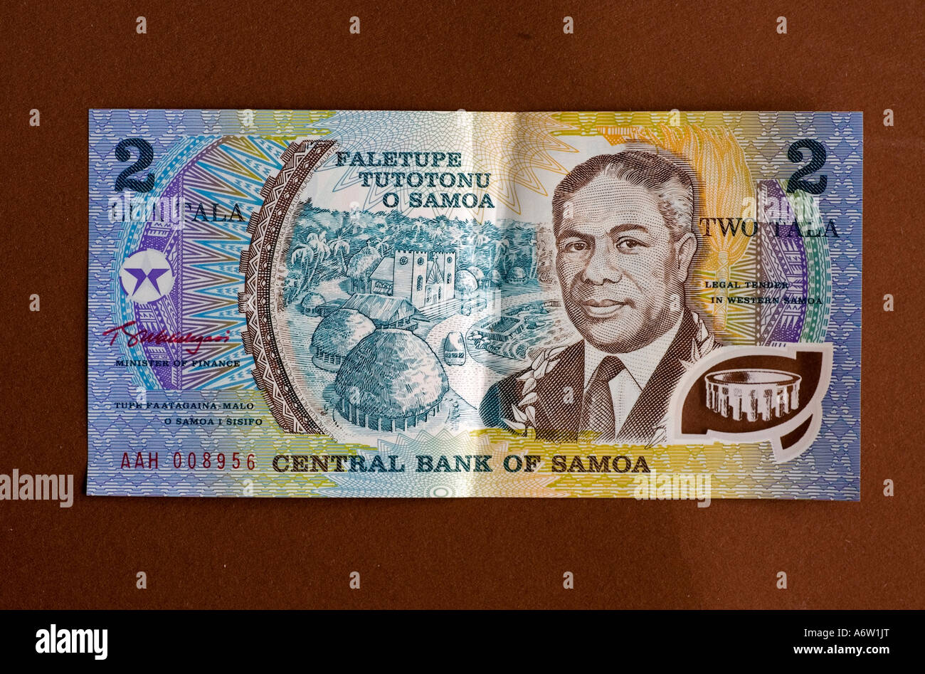 La banconota di Samoa Foto Stock