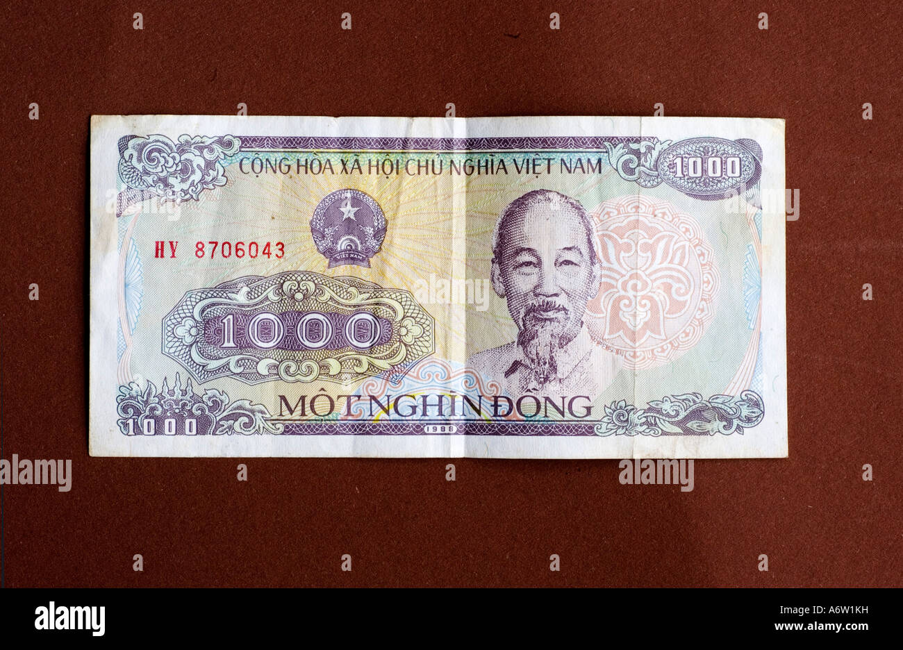 La banconota del Vietnam Foto Stock