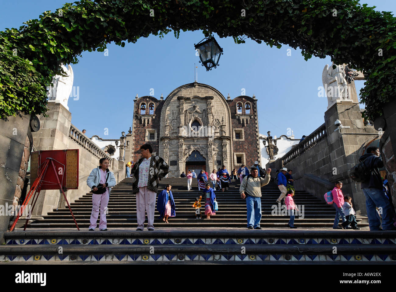 La Chiesa del pellegrinaggio di La Basilica de Nuestra Señora de Guadalupe, Città del Messico, Messico Foto Stock