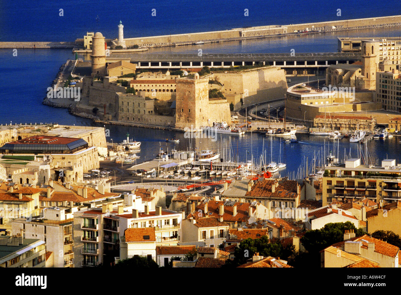 Il porto di Marsiglia Provenza Francia Foto Stock