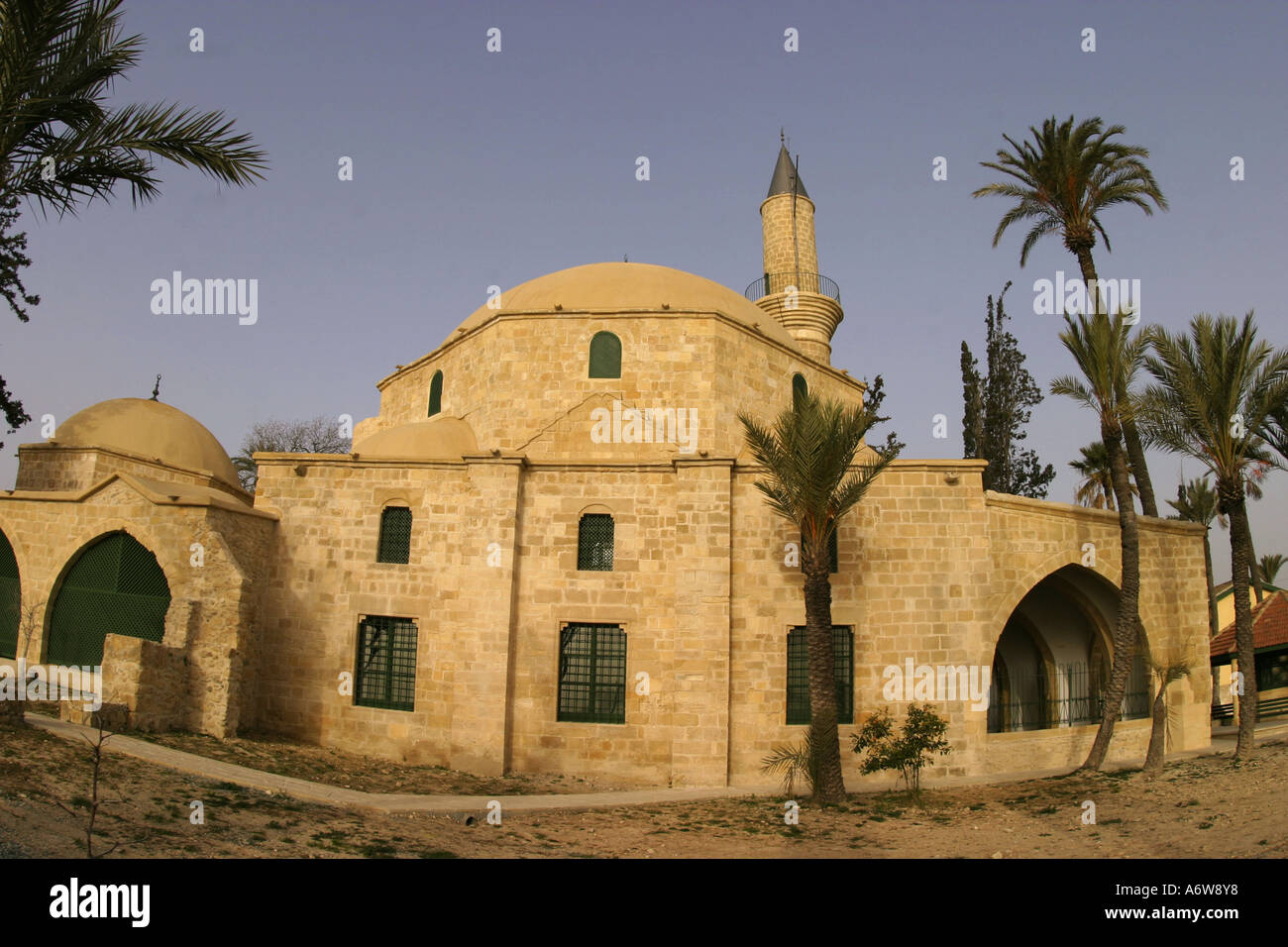 Sultan Tekke moschea nei pressi di Larnaca a Cipro Foto Stock