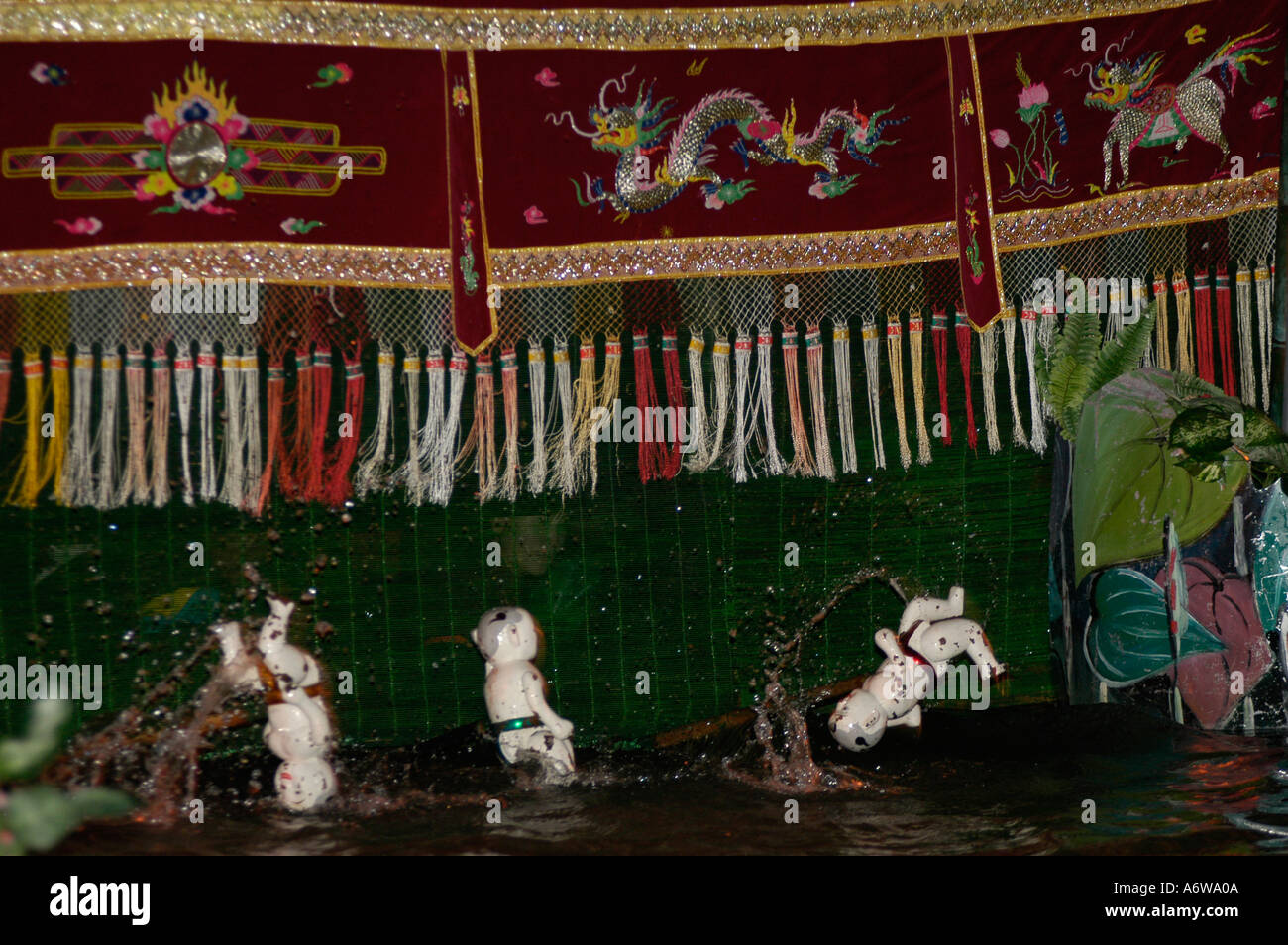 Vietnamita fantoccio acqua Acqua di Hanoi Puppet Theatre Hanoi Vietnam Foto Stock