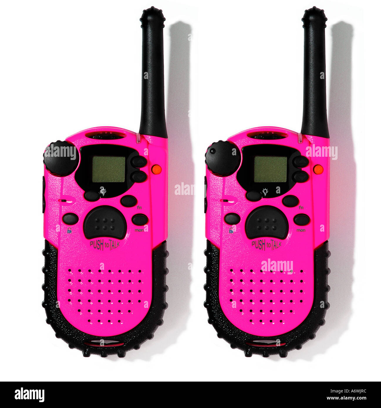 Rosa Walkie-Talkies. Foto da Paddy McGuinness paddymcguinness Foto Stock