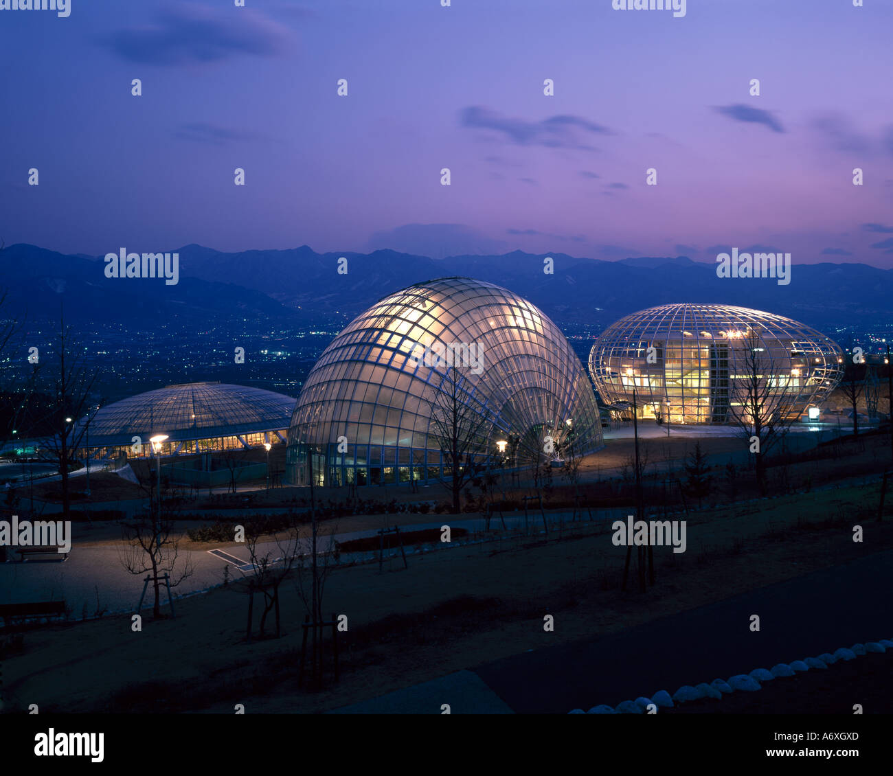 Museo della frutta, Yamanashi, West Tokyo, 1996. Architetto: Itsuko Hasegawa Foto Stock