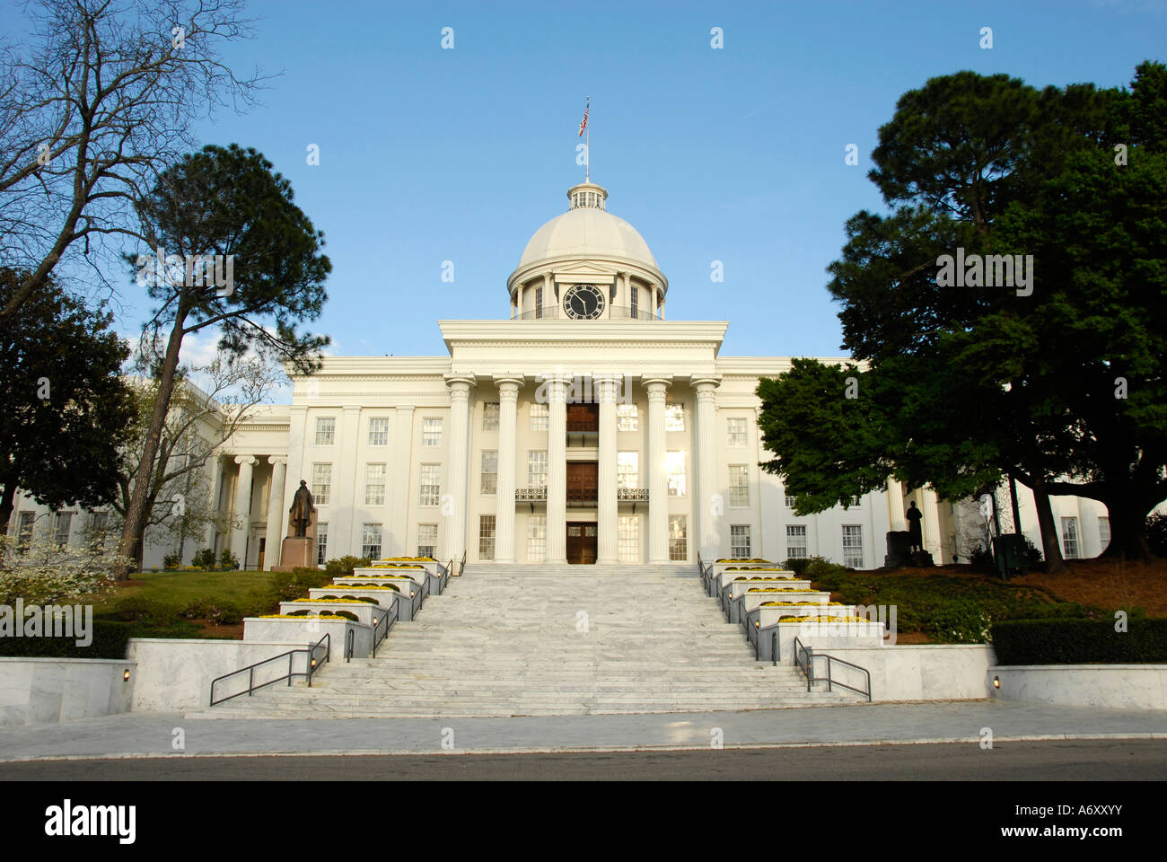 Stato storico palazzo Capitol si trova a Montgomery in Alabama al Foto Stock