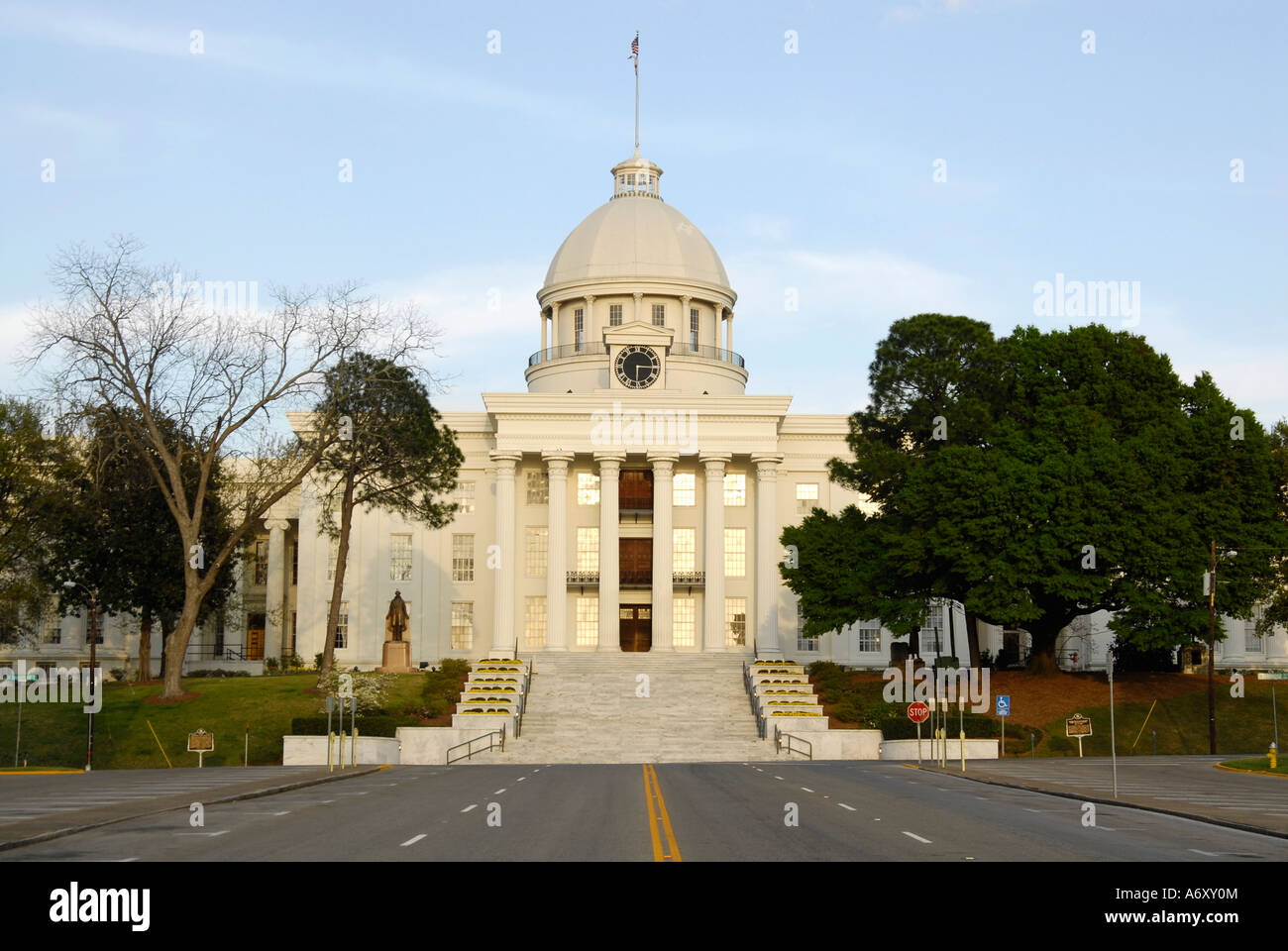 Stato storico palazzo Capitol si trova a Montgomery in Alabama al Foto Stock