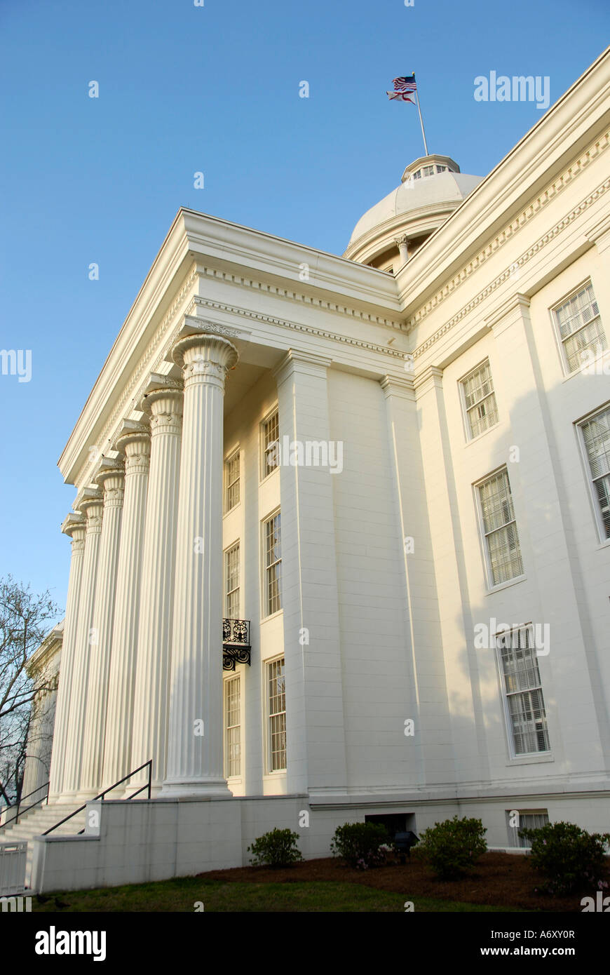 Stato storico palazzo Capitol si trova a Montgomery in Alabama al Foto Stock