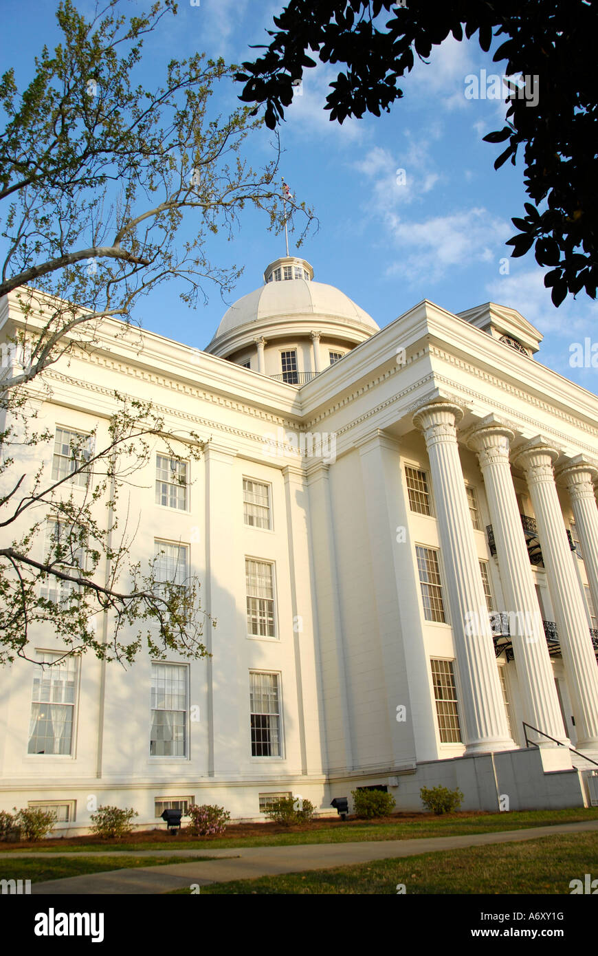 Stato storico palazzo Capitol si trova a Montgomery in Alabama al Foto Stock