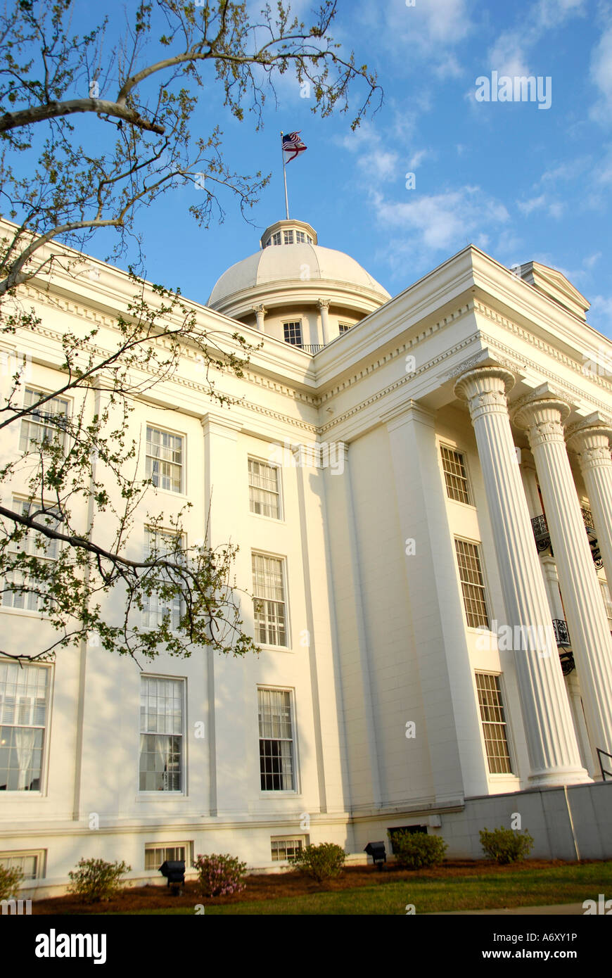 Stato storico palazzo Capitol si trova a Montgomery in Alabama al Foto Stock
