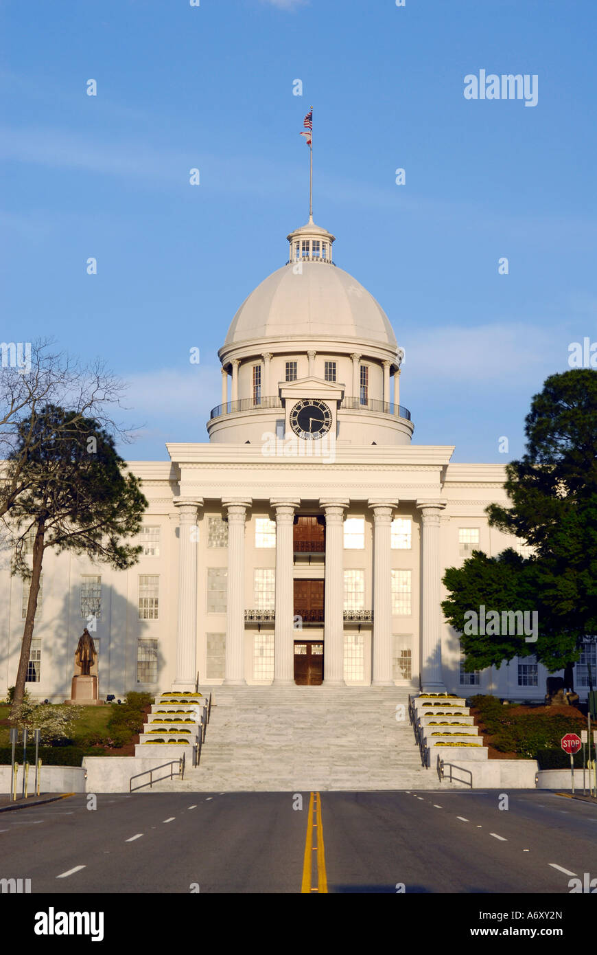 Stato storico palazzo Capitol si trova a Montgomery in Alabama al Foto Stock