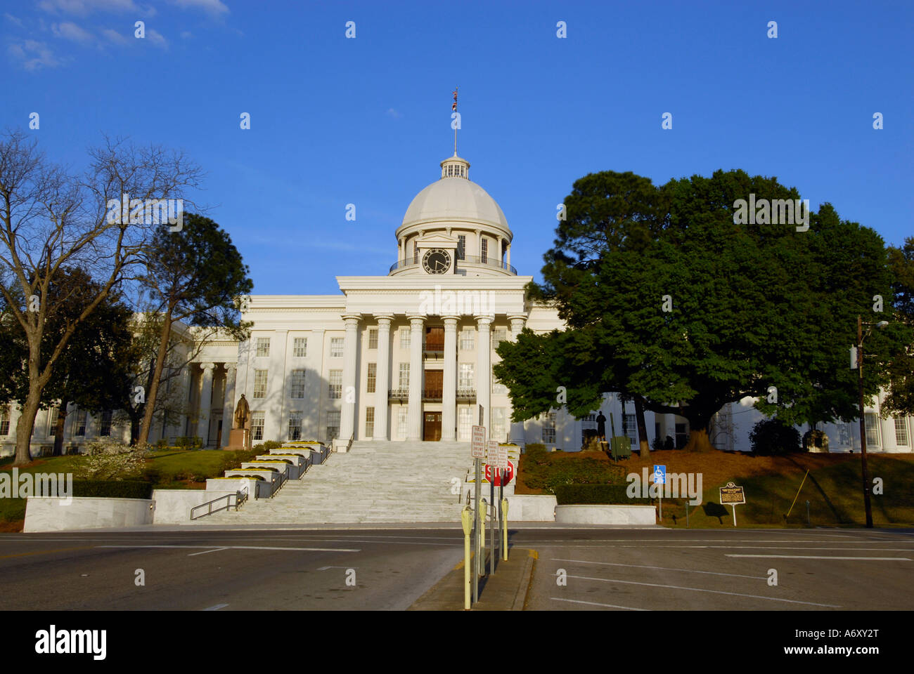 Stato storico palazzo Capitol si trova a Montgomery in Alabama al Foto Stock