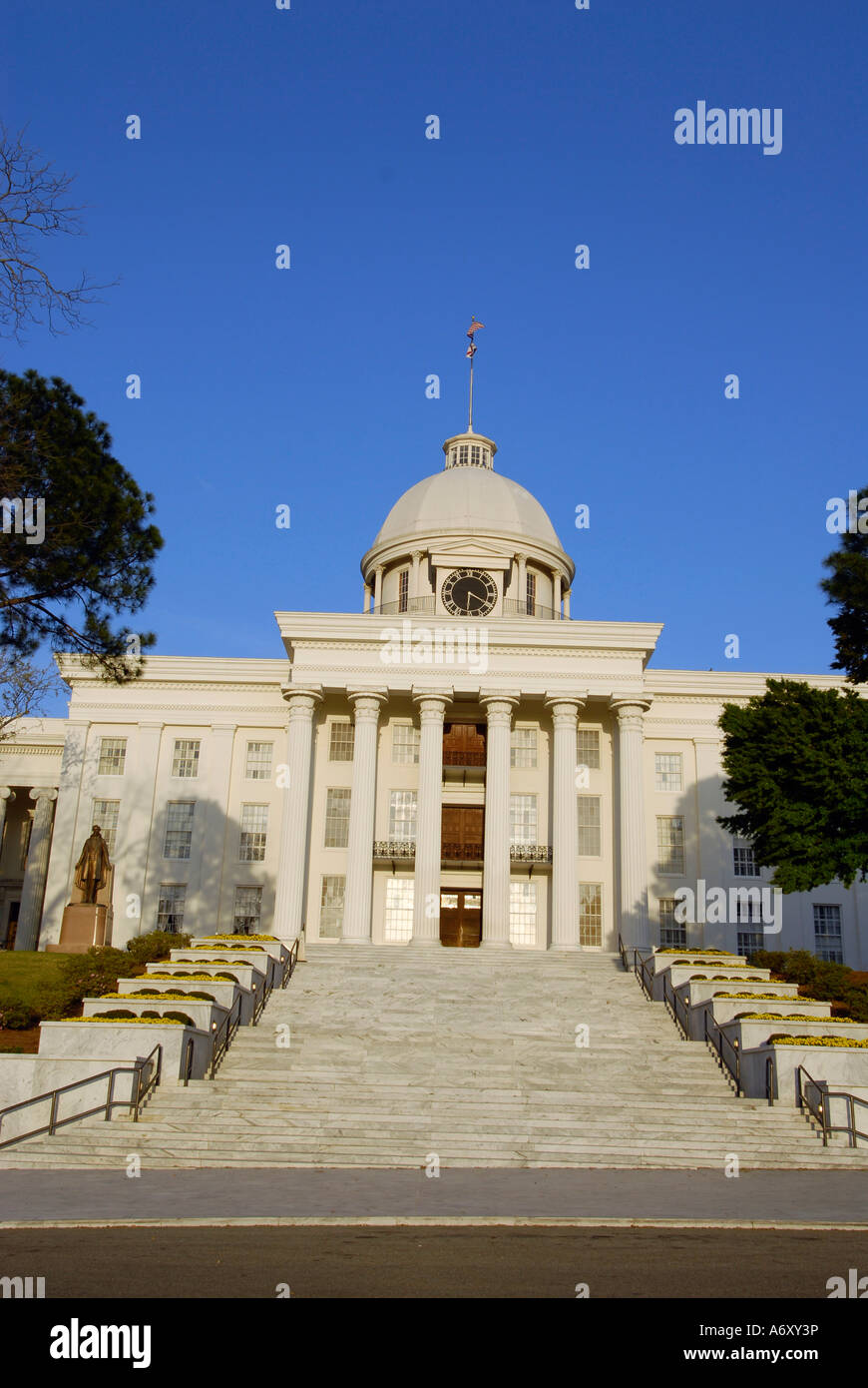 Stato storico palazzo Capitol si trova a Montgomery in Alabama al Foto Stock
