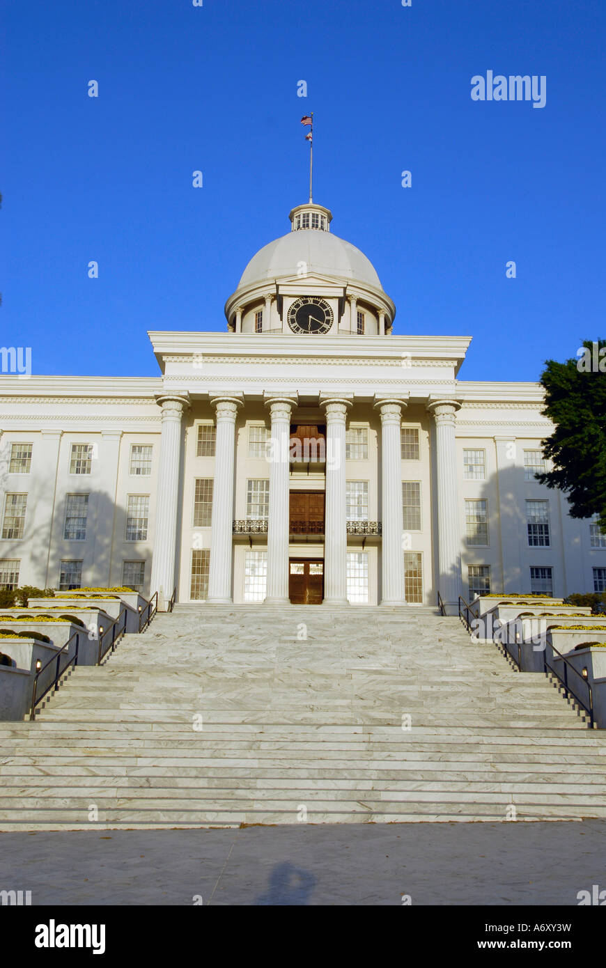 Stato storico palazzo Capitol si trova a Montgomery in Alabama al Foto Stock