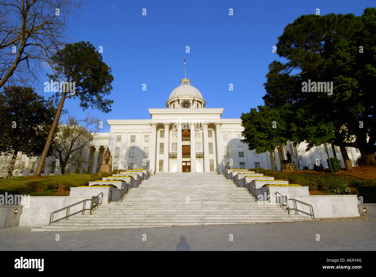 Stato storico palazzo Capitol si trova a Montgomery in Alabama al Foto Stock