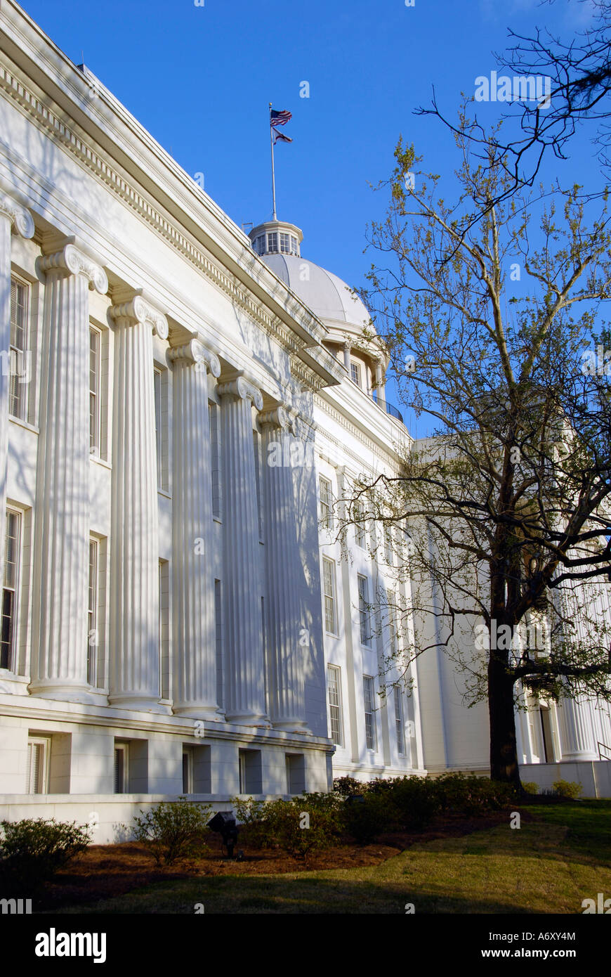 Stato storico palazzo Capitol si trova a Montgomery in Alabama al Foto Stock