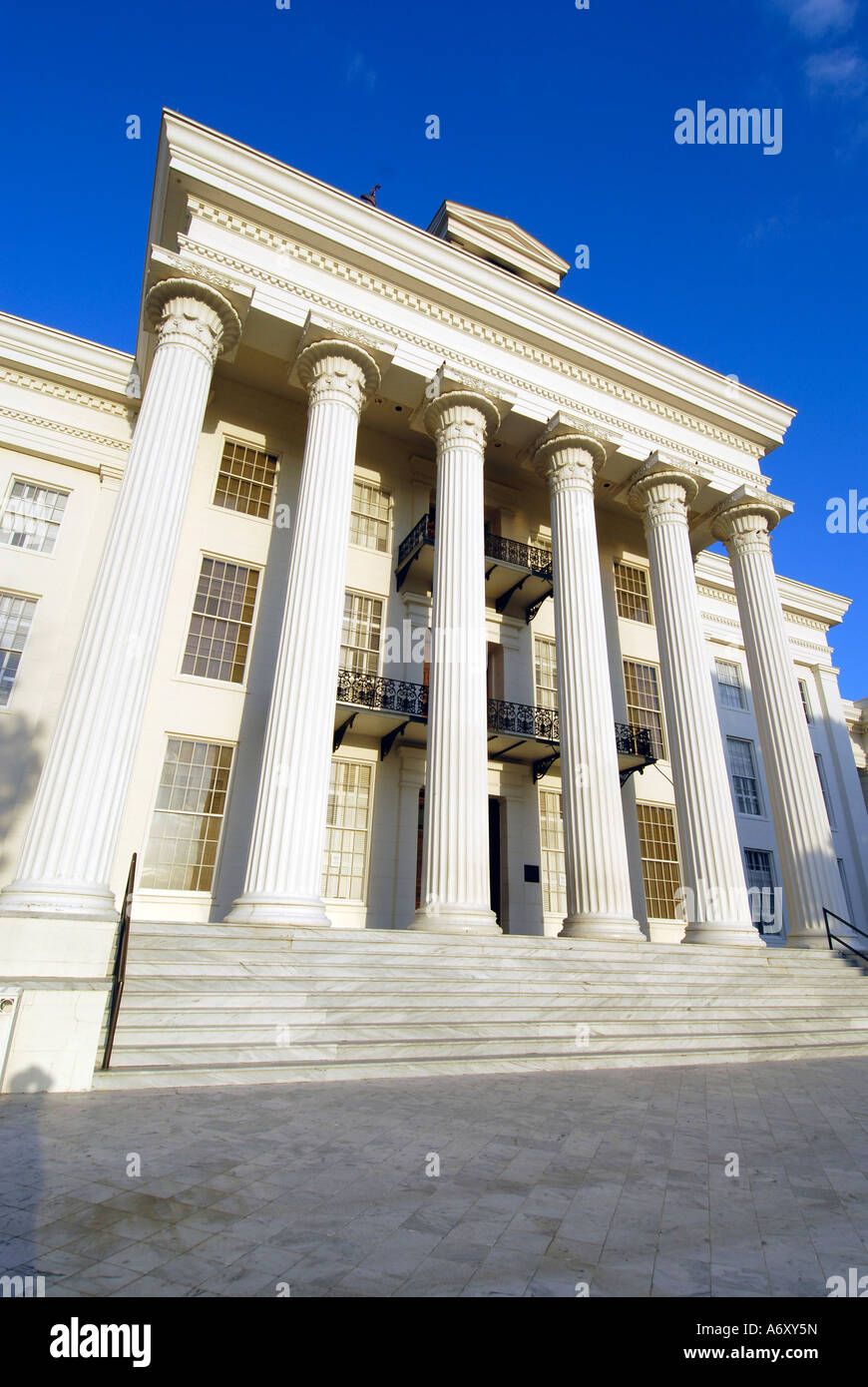 Stato storico palazzo Capitol si trova a Montgomery in Alabama al Foto Stock