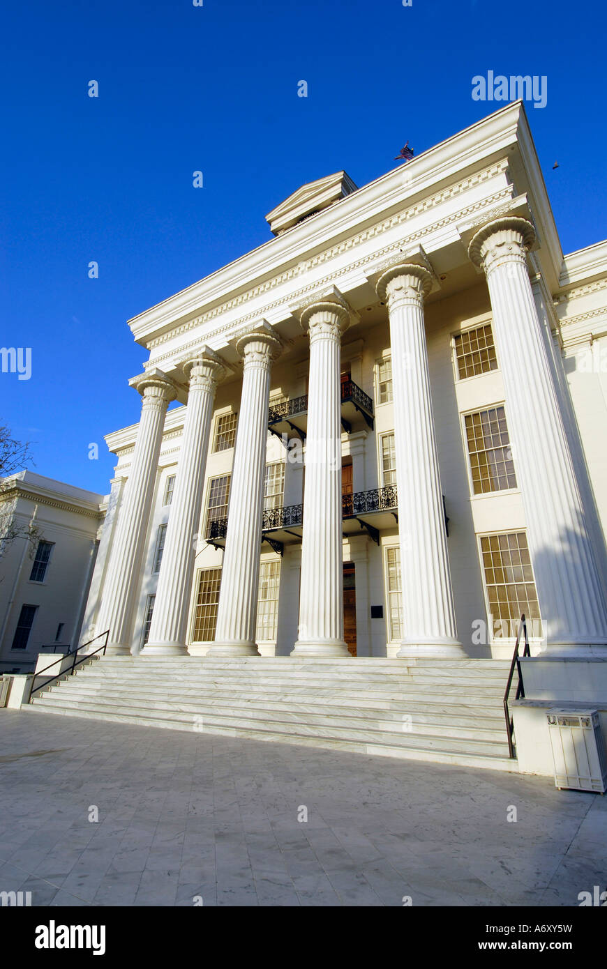 Stato storico palazzo Capitol si trova a Montgomery in Alabama al Foto Stock