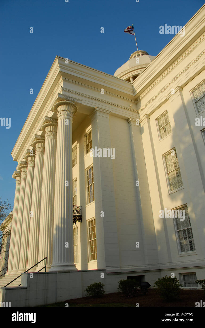 Stato storico palazzo Capitol si trova a Montgomery in Alabama al Foto Stock