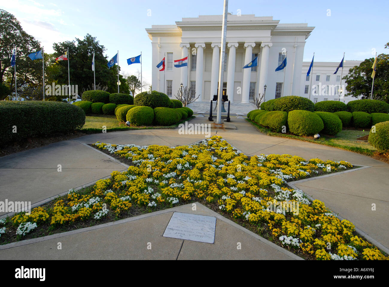 Stato storico palazzo Capitol si trova a Montgomery in Alabama al Foto Stock