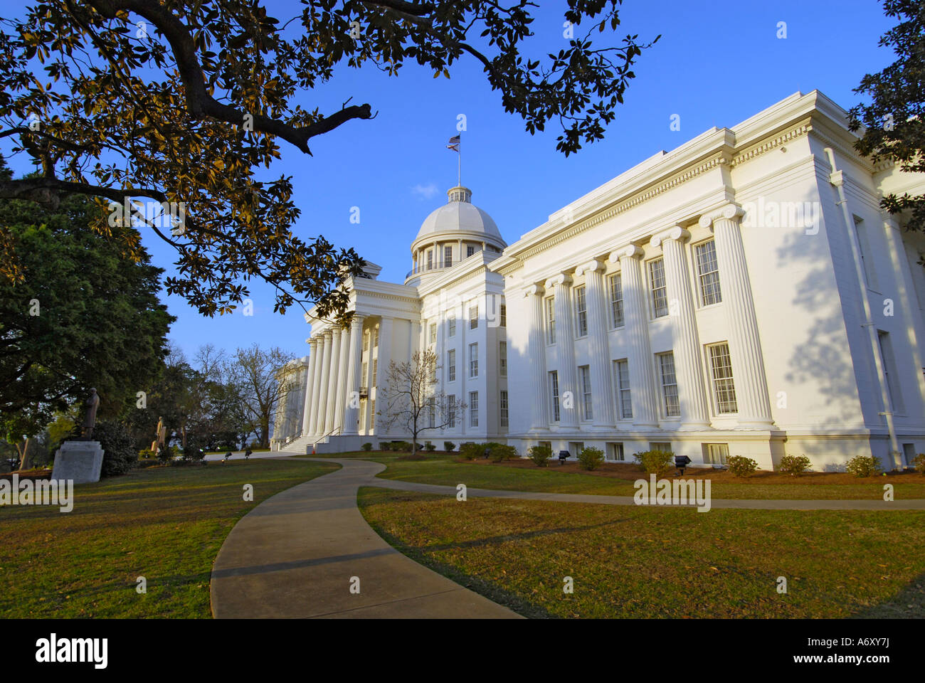 Stato storico palazzo Capitol si trova a Montgomery in Alabama al Foto Stock