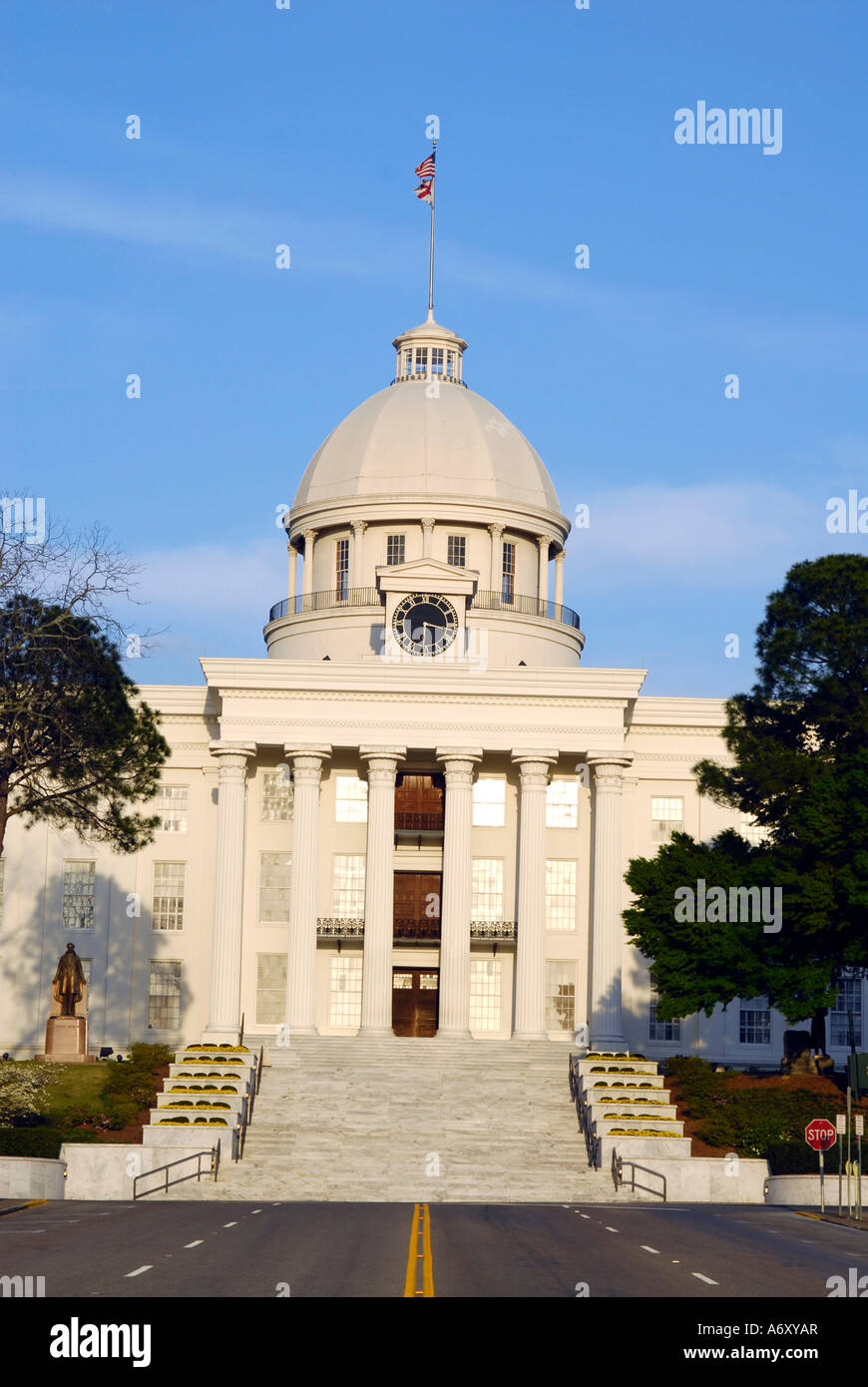 Stato storico palazzo Capitol si trova a Montgomery in Alabama al Foto Stock