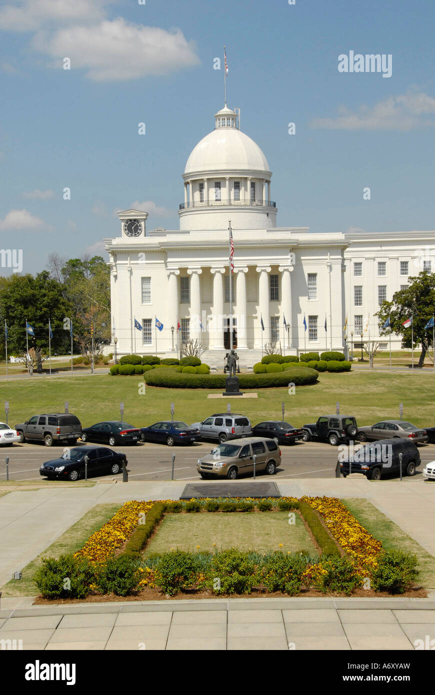 Stato storico palazzo Capitol si trova a Montgomery in Alabama al Foto Stock