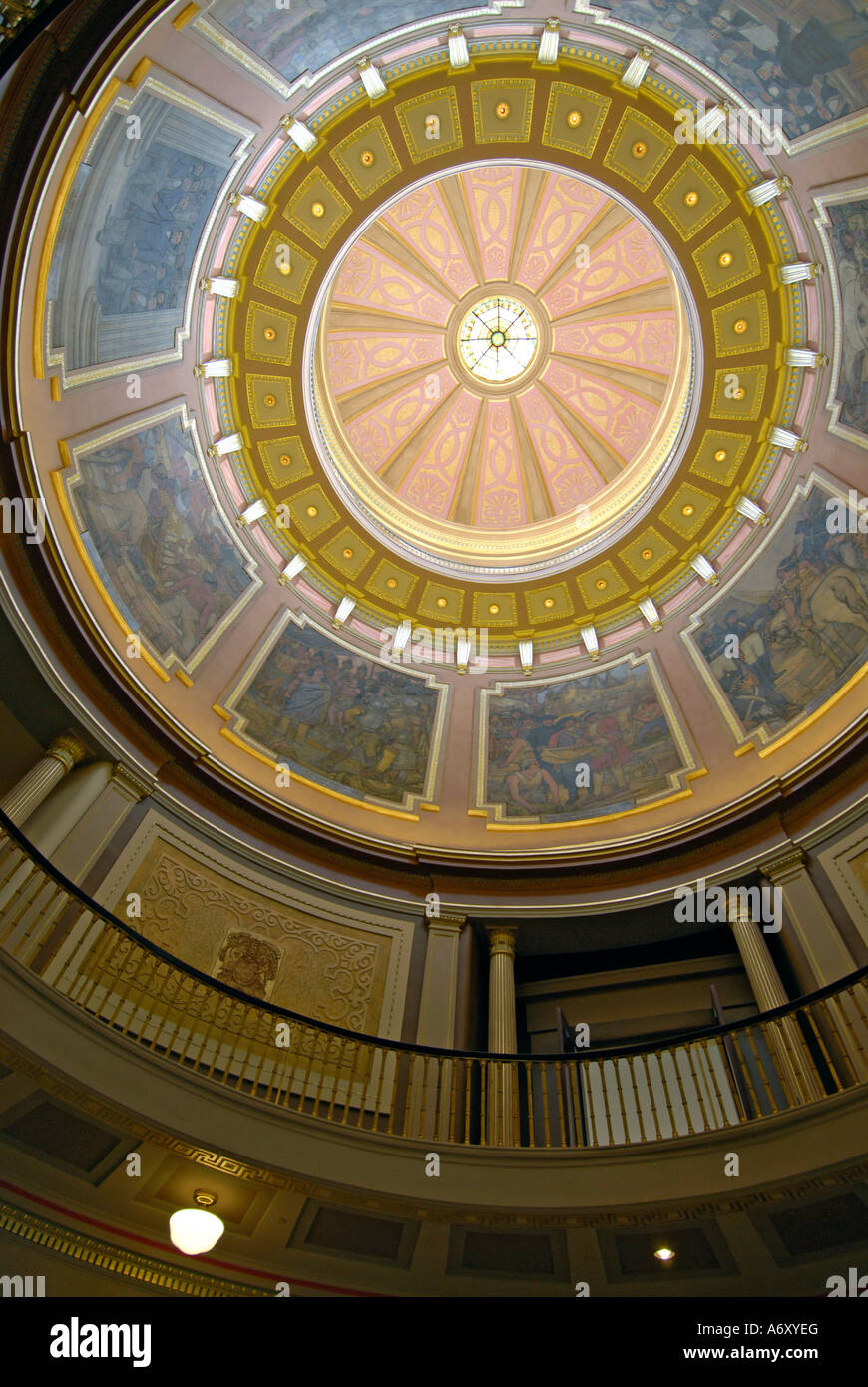 Storico cupola a soffitto il Campidoglio è un edificio situato a Montgomery in Alabama al Foto Stock